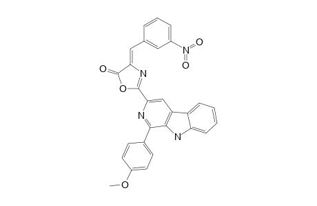 2-[1-(4-METOXYPHENYL)-9H-BETA-CARBOLIN-3-YL]-4-(3-NITROBENZYLIDENE)-4H-OXAZOL-5-ONE