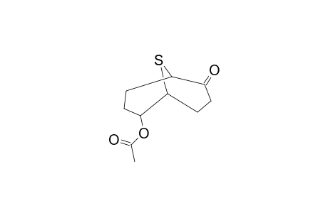 9-Thiabicyclo[3.3.1]nonane, 2-hydroxy-6-oxo-, acetate