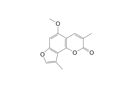 5-Methoxy-3,9-dimethyl-2-furo[2,3-h][1]benzopyranone