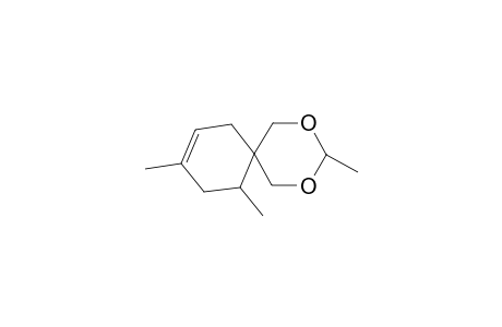 3,5,9-trimethyl-8,10-dioxaspiro[5.5]undec-2-ene