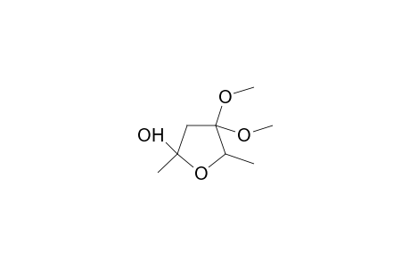 2-FURANOL, TETRAHYDRO-4,4-DIMETHOXY-2,5-DIMETHYL-