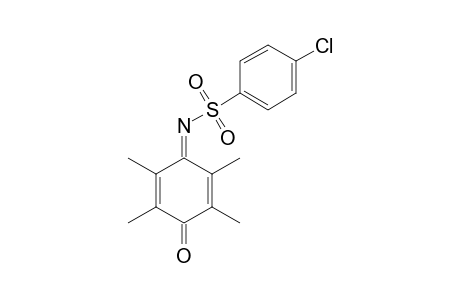 N-(4-CHLOROPHENYL)-SULFONYL-2,3,5,6-TETRAMETHYL-1,4-BENZOQUINONIMINE
