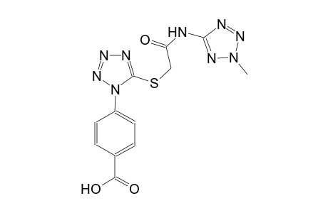 4-[5-({2-[(2-methyl-2H-tetraazol-5-yl)amino]-2-oxoethyl}sulfanyl)-1H-tetraazol-1-yl]benzoic acid