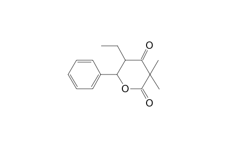 2H-Pyran-2,4(3H)-dione, 5-ethyl-3,3-dimethyl-6-phenyl-