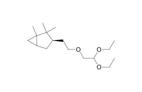 (3R)-3-(2-(2,2-diethoxyethoxy)ethyl)-1,2,2-trimethylbicyclo[3.1.0]hexane