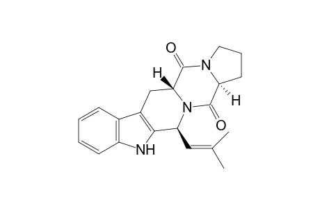 8-(2'-methyl-1'-propenyl)-4,5,5a,8,14,14a-hexahydro-3H-pyrrolo[1'.2':4,5]pyrazino[1,2-b]-.beta.-carboline-(5aH.alpha.,8H.alpha.,14aH.beta.)-1,6-dione