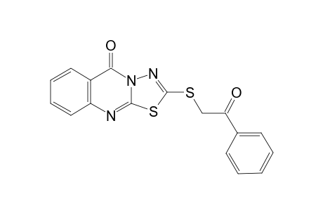 2-(2-Oxo-2-phenyl-ethylsulfanyl)-1-thia-3,3a,9-triaza-cyclopenta[b]naphthalen-4-one