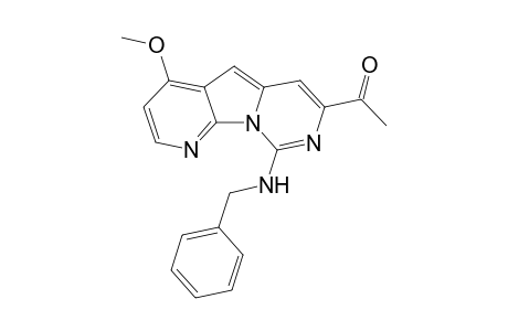 7-Acetyl- 9-benzylamino-4-methoxypyrido[3',2':4,5]pyrrolo[1,2-c]pyrimidine