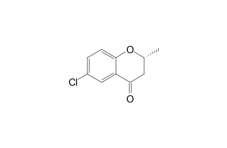 (2R)-6-chloranyl-2-methyl-2,3-dihydrochromen-4-one