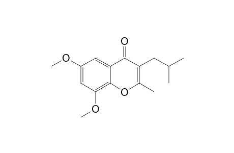 3-(2'-METHYLPROPYL)-2-METHYL-6,8-DIMETHOXYCHROM-4-ONE