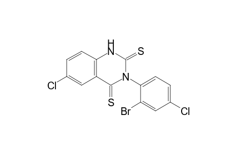 3-(2-Bromo-4-chlorophenyl)-6-chloroquinazoline-2,4(1H,3H)-dithione