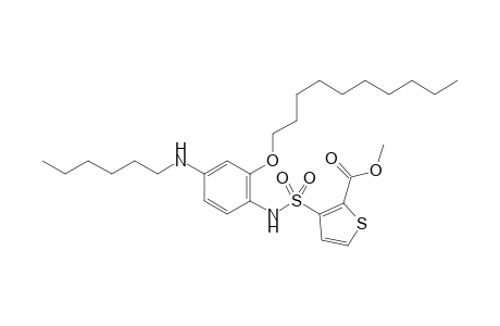 3-(N-(2-Decyloxy-4-(hexylamino)phenyl)sulfamoyl)thiophene-2-carboxylic acid methyl ester