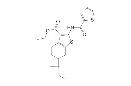 ethyl 6-tert-pentyl-2-[(2-thienylcarbonyl)amino]-4,5,6,7-tetrahydro-1-benzothiophene-3-carboxylate