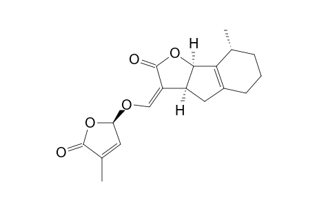 8(R)-Methyl-3-[[(4'-methyl-5'-oxo-2',5'-dihydrofuran-2'(R)-yl)oxy]methylene]-3,3a(S),4,5,6,7,8,8b(R)-octehydroindeno[1,2-b]furan-2-one