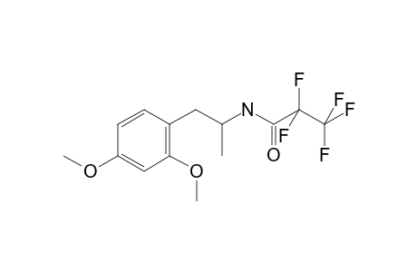 2,4-Dimethoxyamphetamine, pentafluoropropionate