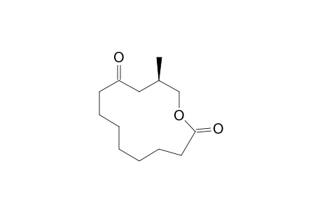 (12R)-12-methyl-1-oxacyclotridecane-2,10-dione