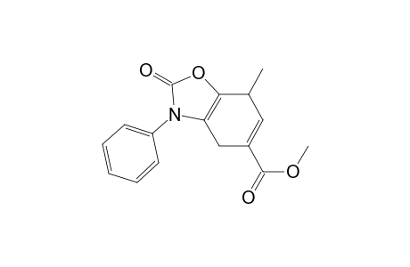 2-keto-7-methyl-3-phenyl-4,7-dihydro-1,3-benzoxazole-5-carboxylic acid methyl ester