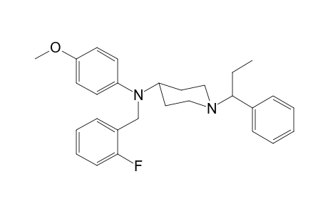 N-2-Fluorobenzyl-N-4-methoxyphenyl-1-(1-phenylpropyl)piperidin-4-amine