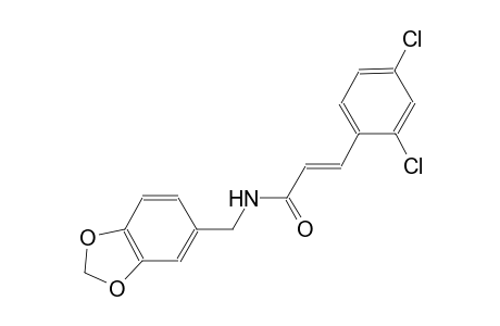 (2E)-N-(1,3-benzodioxol-5-ylmethyl)-3-(2,4-dichlorophenyl)-2-propenamide