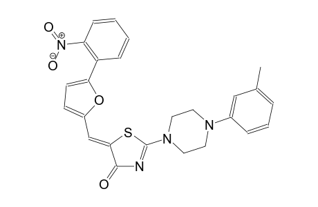 (5Z)-2-[4-(3-methylphenyl)-1-piperazinyl]-5-{[5-(2-nitrophenyl)-2-furyl]methylene}-1,3-thiazol-4(5H)-one