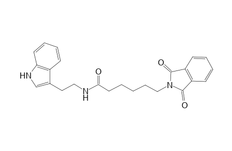 6-(1,3-Dioxo-1,3-dihydro-2H-isoindol-2-yl)-N-[2-(1H-indol-3-yl)ethyl]hexanamide