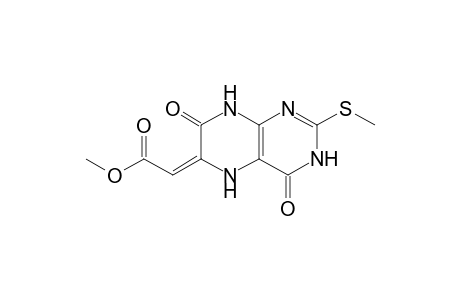 6-(Methoxycarbonyl)methylene-2-(methylthio)pteridine-4,7(3H,8H)-dione