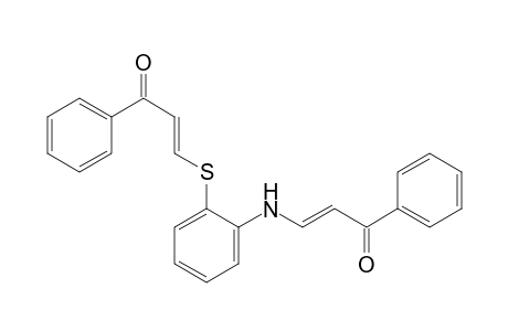 2-Propen-1-one, 3-[[2-[(3-oxo-3-phenyl-1-propenyl)amino]phenyl]thio]-1-phenyl-