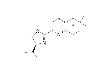 (-)-(4S)-Isopropyl2-[(5R,7R)-5,6,7,8-tetrahydro-5,7-(9,9-dimethylmethano)quinoline-2-yl]oxazoline
