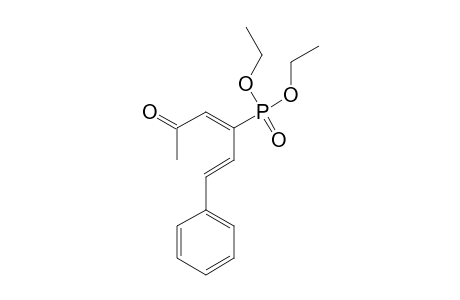 (3-Oxo-1-((E)-2-phenylethenyl)-(E)-1-butenyl)-phosphonsaeure-diethylester