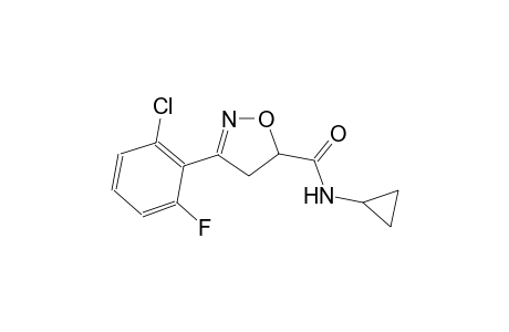 5-isoxazolecarboxamide, 3-(2-chloro-6-fluorophenyl)-N-cyclopropyl-4,5-dihydro-