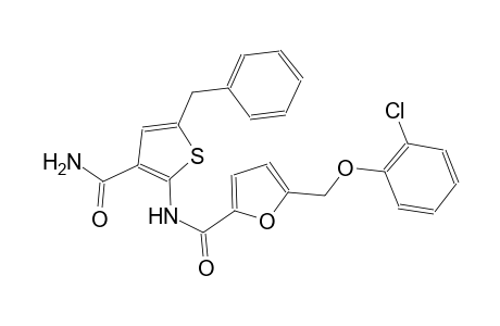 N-[3-(aminocarbonyl)-5-benzyl-2-thienyl]-5-[(2-chlorophenoxy)methyl]-2-furamide
