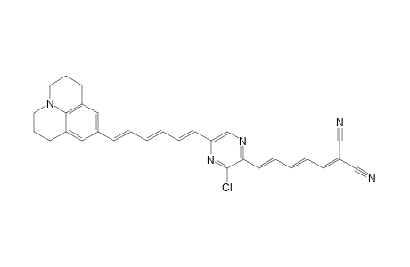 (3E,5E)-1,1-Dicyano-6-[3-chloro-5-[(1E,3E,5E)-6-(9-julolidinyl)-hexa-1,3,5-trienyl]pyrazin-2-yl]-hexa-1,3,5-triene