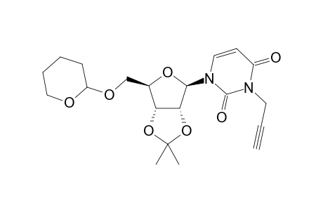 (2R,3R,4R,5R)-1-[3,4-(Isopropylidenedioxy)-5-(tetrahydro-pyran-2-yl-oxymethyl)tetrahydrofuran-2-yl]-3-propargyl-1,2,3,4-tetrahydropyrimidin-2,4-dione