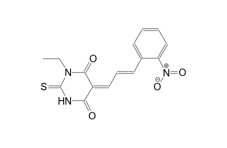 4,6(1H,5H)-pyrimidinedione, 1-ethyldihydro-5-[(2E)-3-(2-nitrophenyl)-2-propenylidene]-2-thioxo-, (5Z)-