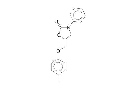 5-[(4-methylphenoxy)methyl]-3-phenyl-1,3-oxazolidin-2-one