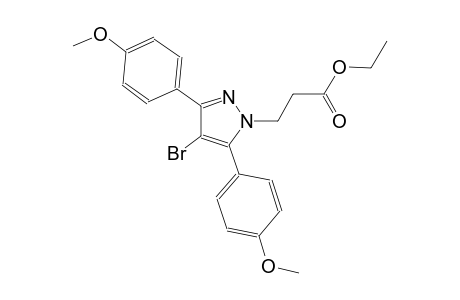 ethyl 3-[4-bromo-3,5-bis(4-methoxyphenyl)-1H-pyrazol-1-yl]propanoate