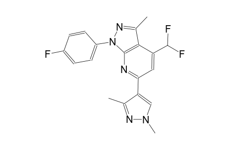 1H-pyrazolo[3,4-b]pyridine, 4-(difluoromethyl)-6-(1,3-dimethyl-1H-pyrazol-4-yl)-1-(4-fluorophenyl)-3-methyl-