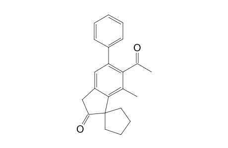 6-Acetyl-7-methyl-5-phenylspiro[cyclopentane-1,1-indan]-2-one