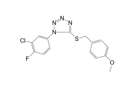 1-(3-Chloro-4-fluorophenyl)-5-[(4-methoxybenzyl)sulfanyl]-1H-tetraazole