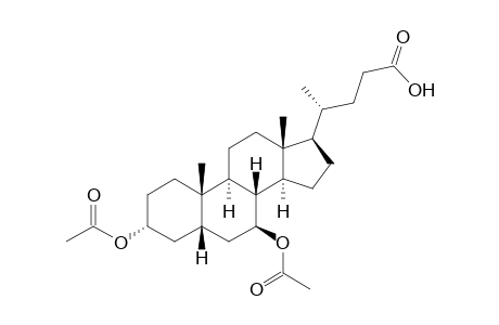 3.alpha.,7.beta.-diacetyloxy-5.beta.-cholan-24-oic acid