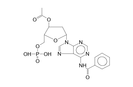 3'-O-ACETYL-N4-BENZOYLDEOXYADENOSINE, 5'-PHOSPHATE