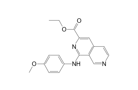 1-(4-Methoxyanilino)-2,7-naphthyridine-3-carboxylic acid ethyl ester