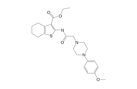 ETHYL-2-[2-[4-(4-METHOXYPHENYL)PIPERAZIN-1-YL]-ACETAMIDO]-4,5,6,7-TETRAHYDROBENZO-[B]-THIOPHENE-3-CARBOXYLATE