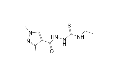 2-[(1,3-dimethyl-1H-pyrazol-4-yl)carbonyl]-N-ethylhydrazinecarbothioamide