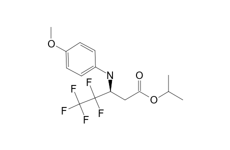 (+/-)-ISOPROPYL-4,4,5,5,5-PENTAFLUORO-3-(4-METHOXYANILINO)-PENTANOATE