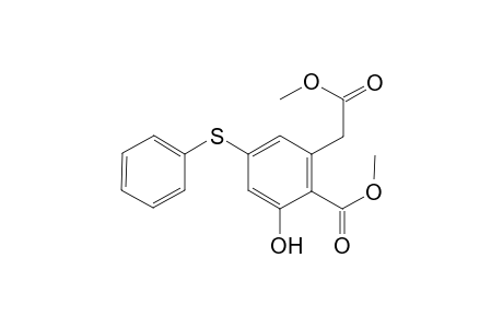 Methyl 2-Hydroxy-6-(2-methoxy-2-oxoethyl)-4-(phenylsulfanyl)benzoate