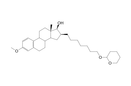 7-[17'-.beta.-Hydroxy-3'-methoxy-1',3',5'(10')-estratrien-16-.beta.-yl]-1-[(tetrahydro-2"H-pyran-2"-yl)oxy]heptane