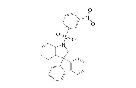 (+-)-(3aS,8aR)-3,3-Diphenyl-1-(3-nitrophenylsulfonyl)-1,3,3a,4,5,7a-hexahydro-1H-indole
