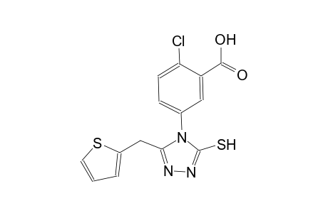 benzoic acid, 2-chloro-5-[3-mercapto-5-(2-thienylmethyl)-4H-1,2,4-triazol-4-yl]-