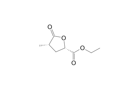 (2S,4S)-4-methyl-5-oxo-2-oxolanecarboxylic acid ethyl ester